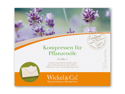 Kompressen für Pflanzenöle - Wickel & Co.®