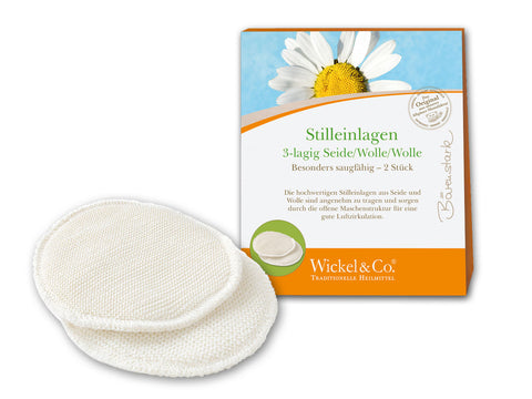 Stilleinlagen Seide/Wolle (Ø 13 cm) - Wickel & Co.® - 4260646095112